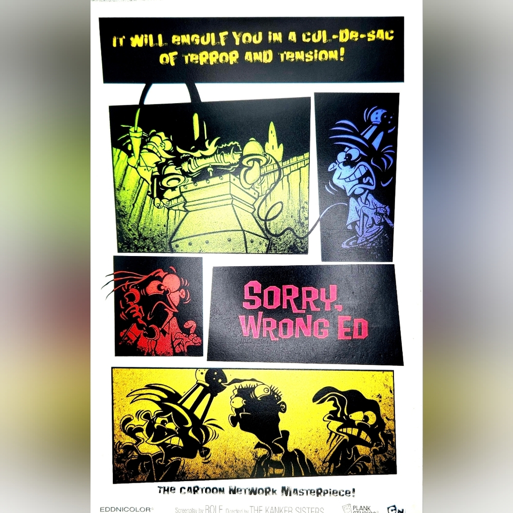 CN Ed Edd n Eddy "Sorry Wrong Ed" EXCLUSIVE Calendar Promo *SIGNED*